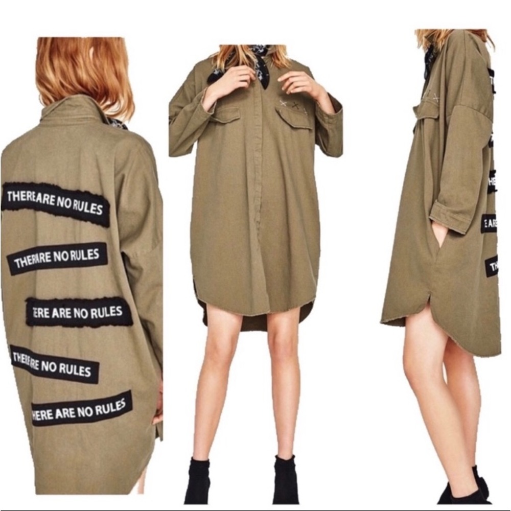 Zara THERE ARE NO RULES Jacket or Shirtdress
